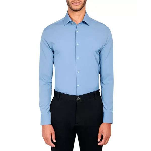 ConStruct Men's Solid Cooling Comfort Dress Shirt