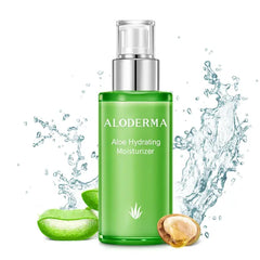 Aloderma Organic Aloe Vera Face Moisturizer Collection - 4 Daily Creams for Sensitive, Dull, Dry & Aging Skin - Pure Aloe - 3.5oz / 100g