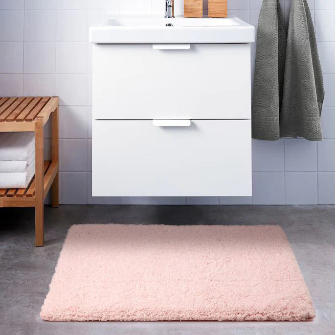 IKEA ALMTJARN Bath Mat Luxurious Comfort at 60x90Cm Pale Pink