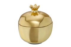 IKEA AROMATISK Decoration Bowl with Lid Pomegranate Versatile and Stylish Home Table Decor Gold