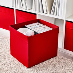 IKEA DRONA Storage Box Dimensions 33x38x33 cm - Red