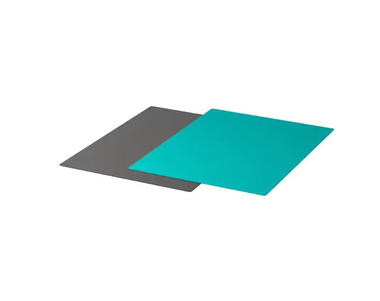 IKEA FINFORDELA Bendable Chopping Board 28x36 cm - 2 Pack Flexible and Convenient Kitchen Essential - Dark Grey/Dark Turquoise