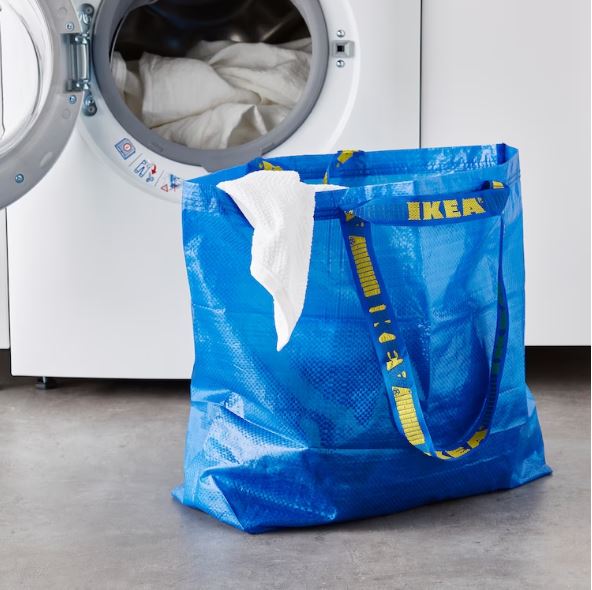 IKEA FRAKTA Carrier Bag Medium Spacious and Durable 36 L Tote Bag - Blue