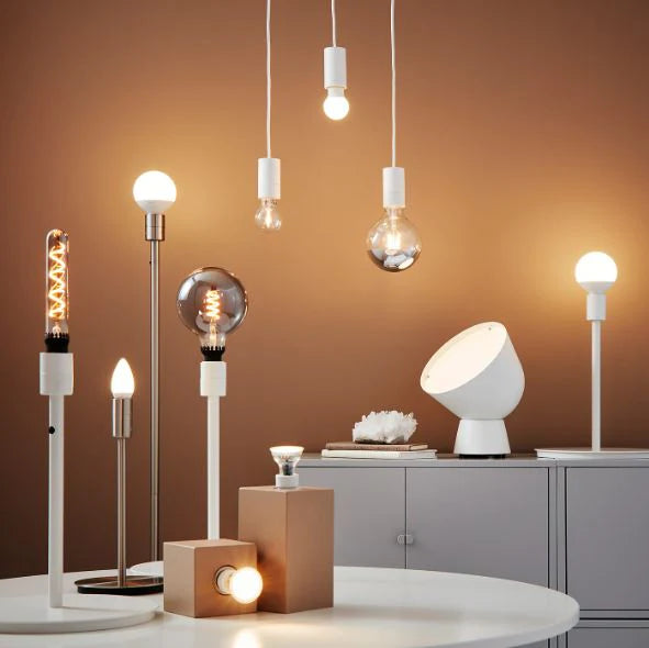 IKEA LEDARE LED Bulb E27 1055 Lumen - Warm Dimming/Globe 2700 K - Opal White: Efficient and Versatile Lighting Solution