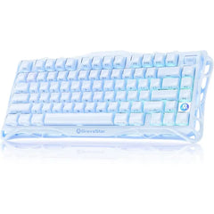 GravaStar Mercury K1 75% Wireless Mechanical Gaming Keyboard – Aluminum Alloy Exoskeleton, Hot-Swappable Gasket Mount, RGB Backlit