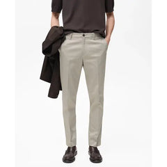 MANGO Men's Slim-Fit Chino Trousers