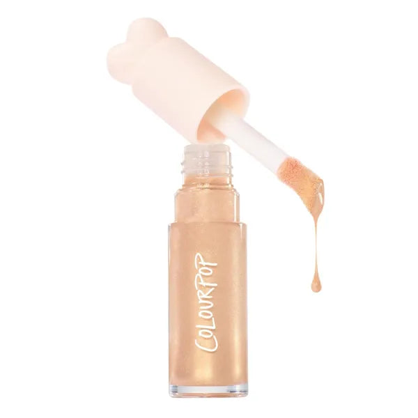 ColourPop Hi-Lite Dewy Liquid Highlighter - Ultra-Reflective Face & Body Illuminator - Glowy Summer Makeup with Hyaluronic Acid & Niacinamide for a Blendable Glow - (0.38 oz)