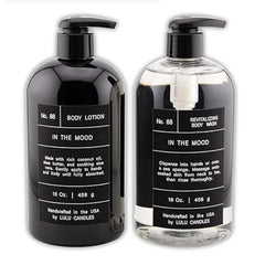 Lulu Candles, Revitalizing Body Wash & Nourishing Body Lotion, 2-Piece Set, Full Size 16 Fl Oz.