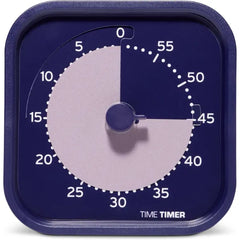 TIME TIMER MOD Home – 60-Minute Metallic Visual Countdown Timer for ADHD, Study, Pomodoro & Focus Work with Silent Operation