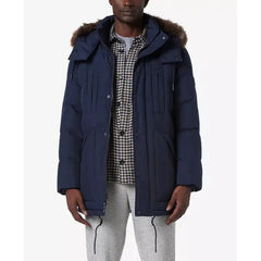Men's Tremont Down Parka with Faux Fur Trimmed Removable Hood