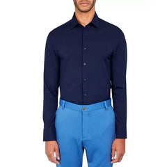 ConStruct Men's Solid Performance Dress Shirt