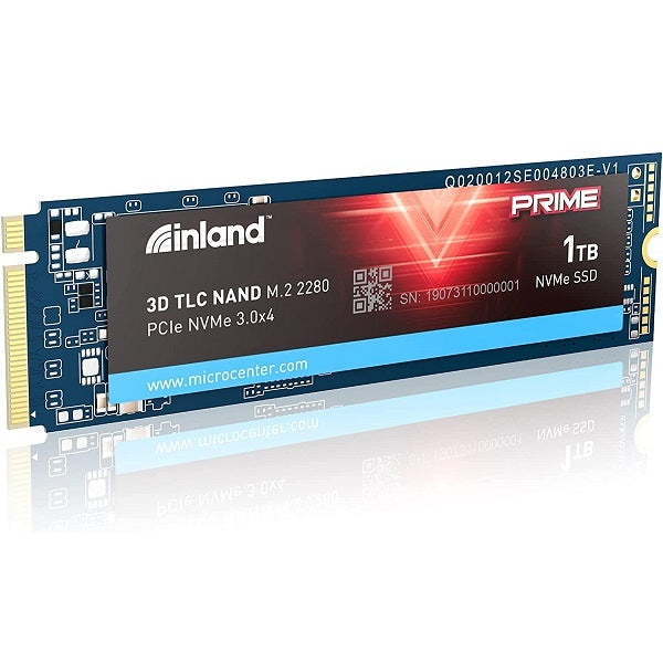 Inland Prime 1TB NVMe PCIe M.2 2280 Gen 3x4 TLC 3D NAND Internal SSD (316935)