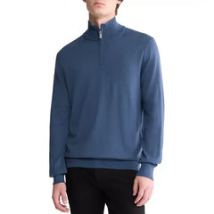 Men's Long Sleeve Quarter-Zip Pullover Sweater