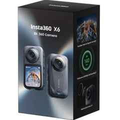Insta360 X6 8K 360° Action Camera Standard Bundle – Graphite Black