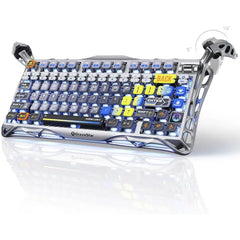 GravaStar Mercury K1 Pro Wireless Mechanical Gaming Keyboard – Aluminum Alloy RGB Custom Keyboard, Hot-Swappable Linear Switches