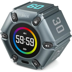 PRINTERS JACK Visual Pomodoro Cube Timer – Mute, Vibration & Adjustable Alert Focus Timer for Study, Work & Productivity