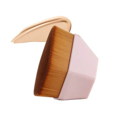 Daubigny Hexagon Flat Top Kabuki Foundation Brush with Protective Case | Professional Face Brush for Liquid and Powder