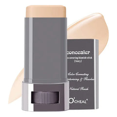 O'CHEAL Hydrating Concealer Stick, Full Coverage Face Makeup for All Skin Types, Moisturizing, Long Lasting, Waterproof, Brighten, Lightweight Tinted Contour Stick Foundation for Women