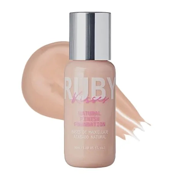 Ruby Kisses Liquid Foundation Medium Coverage, Lightweight, Natural Finish, Face Makeup for All Skin Type, Korean Makeup