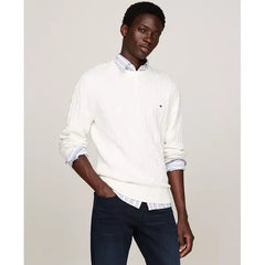 Men's Classic Cable Crewneck Sweater