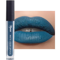 Mynena Liquid Matte Lipstick Long-Lasting Waterproof | Lightweight Comfortable Non-Drying | High Pigment Intense Color Lip Stain | Paraben-Free Talc-Free Vegan & Cruelty-Free