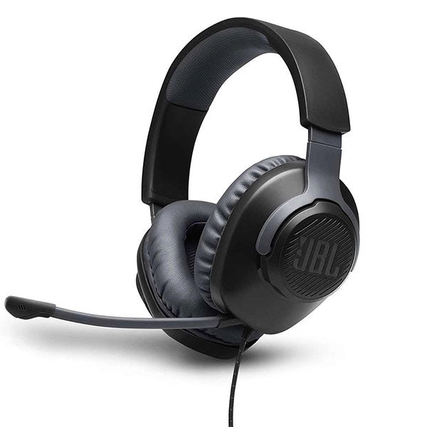 JBL Quantum 100 Wired Over-Ear Gaming Headphones – Black