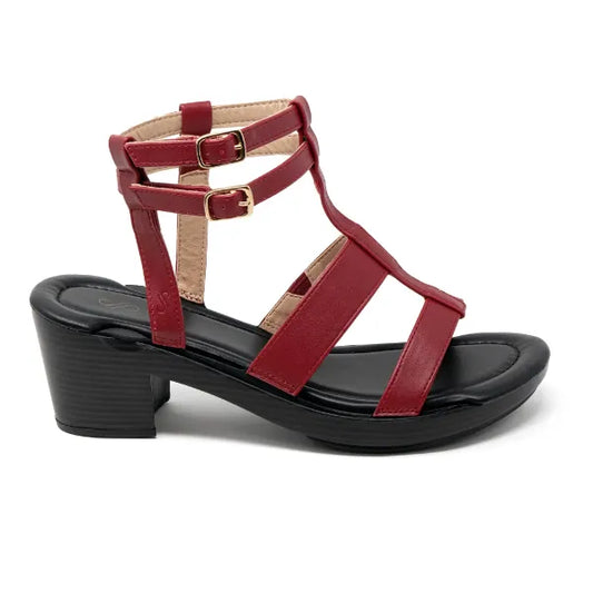 Solely Jane Jamaica Heel with Black Base Option - Red