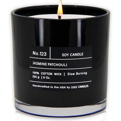 Lulu Candles Smells Warm & Woody Luxury Scented Soy Jar Candle Hand Poured in The USA Highly Scented Long Lasting .