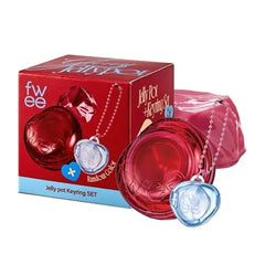 fwee Glowy Jelly Pot + Keychain SET Dewy Jelly Lip & Blush Color, Tinted Glow Jelly Balm, Dewy Buildable Finish