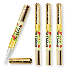 Bliss Kiss Nail Oil Cuticle Pens w/ Vitamin E & Jojoba – Strengthener & Growth Treatment for Brittle, Peeling, Thin Nails (Variety Scents)