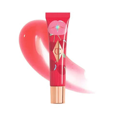 Charlotte Tilbury Healthy Glow Nectar Lip Oil – Sheer Tinted Lip Gloss Oil with Hyaluronic Acid & Vitamin E for High-Shine, Hydrated Lips