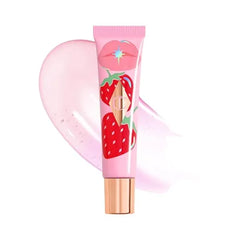 Charlotte Tilbury Healthy Glow Nectar Lip Oil – Sheer Tinted Lip Gloss Oil with Hyaluronic Acid & Vitamin E for High-Shine, Hydrated Lips