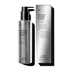 Allies of Skin Molecular Silk Amino Hydrating Cleanser, Hyaluronic Acid, Ceramides, Safflower & Moringa Oils. Nourishes, Conditions & Repairs
