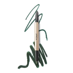 ICONIC LONDON Smokey Eye Duo Eyeliner | Creamy, Easy to Blend 2-in-1 Eyeliner Crayon, Water Resistant, Cruelty Free, Vegan Makeup, 0.027 oz