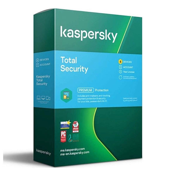 Kaspersky Total Security 4 Device Middle East Version