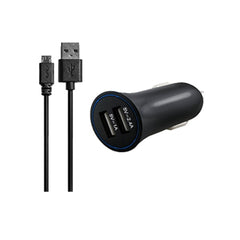 Used Key Car Charger 3.4A Dual With Micro USB Connector