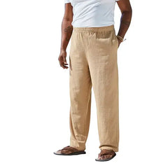 KingSize Tall Elastic Waist Gauze Cotton Pant