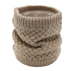 Holzlrgus Winter Neck Warmer Scarf Fleece Lined Knitted Gaiter for Men & Women
