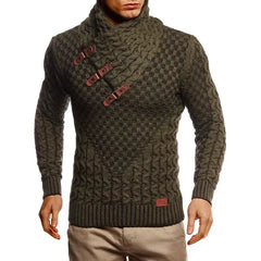 Leif Nelson Men's Chunky Knit Pullover Sweater