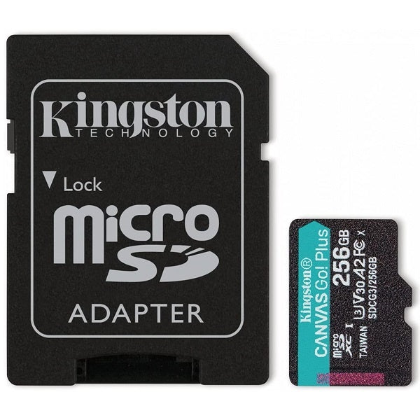 Kingston Memory Card Micro SD Canvas GO Plus With Adapter 170MB/S 256GB
