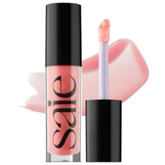 Saie Glossybounce - Hydrating Lip Gloss and Tinted Lip Oil Hybrid with Hyaluronic Acid & Jojoba Oil for Non-Sticky, Ultra-Shiny, Plump & Soft Lips - Everyday Makeup Essential