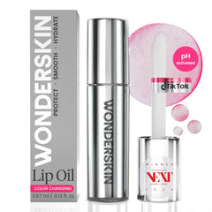 Wonderskin Lip Rehab Serum Oil - Tinted Lip Oil, Hydrating, Moisturizing, and Non-Sticky, Tint Serum for Dry Lips