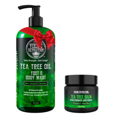 Viking Revolution Tea Tree Oil Balm - Foot Cream for Dry Skin - Deeply Moisturizing Formula with Aloe Vera, Vitamin E & Eucalyptus - Soothes & Hydrates Rough Hands, Elbows & Feet