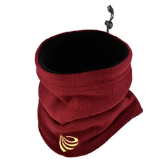 Kitem Men's Winter Cycling Scarf - Adjustable, Windproof, Warm Plush Neck Warmer