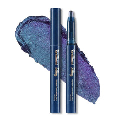 Erinde Glitter Eyeshadow Sticks, Cream Shimmer Eye Shadow Stick, Long-Lasting, Waterproof, Crease-Proof Multichrome Eye Brightener Highlighter Stick Makeup, Vegan & Cruelty-Free