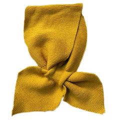 TOP5EX Women's Korean Knitted Cross Collar Scarf – Thick Warm Crochet Bowknot Neck Warmer for Winter