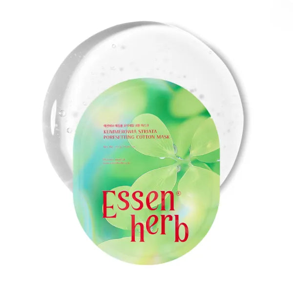 ESSENHERB Tea Tree Relief Cotton Mask, Soothing & Hydrating, Vegan, Korean Skin Care (5 Sheets)