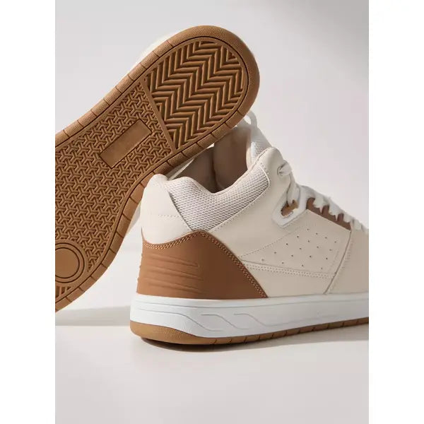 Perforated | High-Top Sports Shoes with Lace-Up Closure