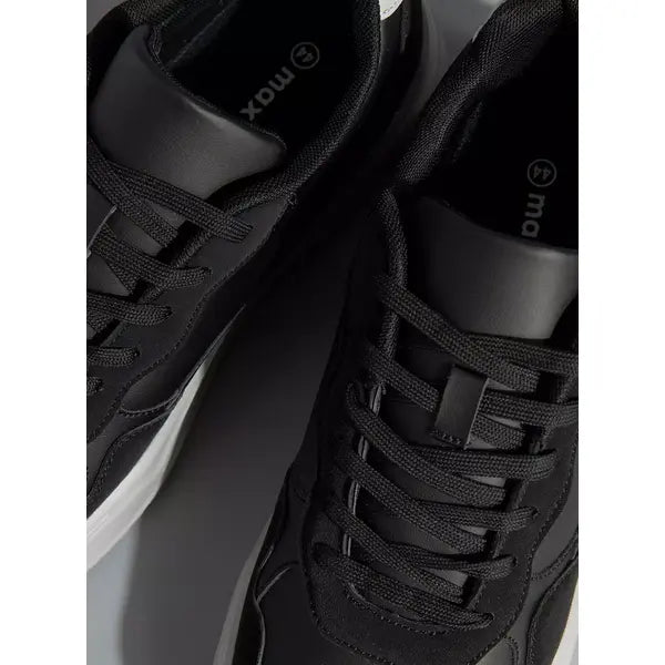 Panelled | Sneakers with Lace-Up Closure