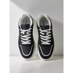 Panelled Lace-Up Sneakers